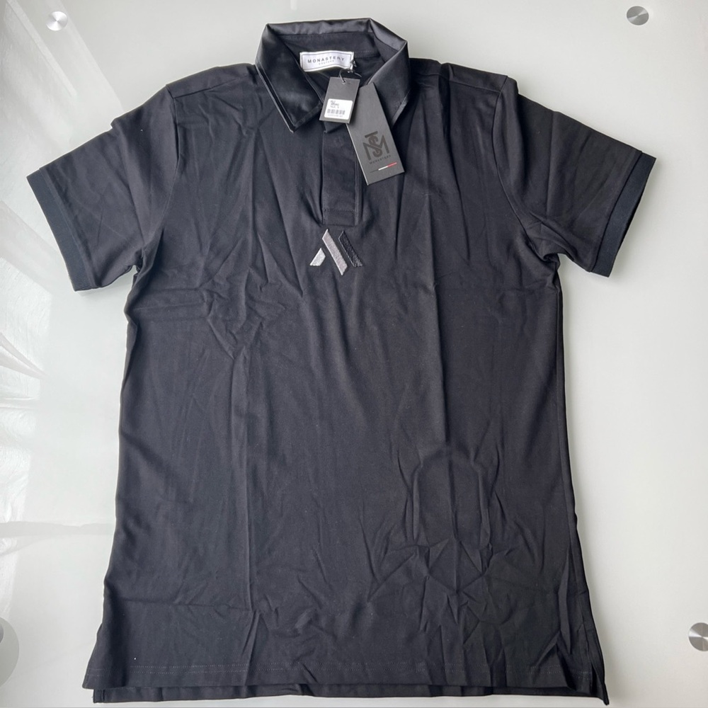 Monastery Couture Luxury Pima Cotton Polo Shirt Sz L